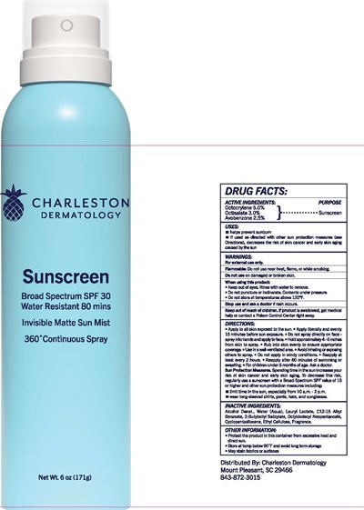 Sunscreen (Charleston Dermatology Spray)